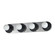Hollywood Four Light Wall Sconce in Polished Chrome (16|26094WTBKPC)