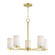 Lateral Five Light Pendant in Satin Brass (16|10286SWSBR)