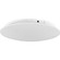 Trevina II Blank Off Plate in Satin White (54|P2668-28)