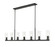 Titus Seven Light Linear Chandelier in Matte Black (224|826-7L-MB)