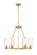 Titus Six Light Chandelier in Modern Gold (224|826-6MGLD)