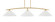 Kurve Three Light Bar in New Age Brass (200|3733-NAB-2161)