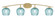 Kurve Four Light Bath Bar in New Age Brass (200|3724-NAB-4605)
