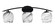 Kurve Three Light Bath Bar in Matte Black (200|3723-MB-4819)
