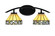 Kurve Two Light Bath Bar in Matte Black (200|3722-MB-9405)
