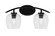 Kurve Two Light Bath Bar in Matte Black (200|3722-MB-4810)