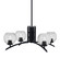 Kurve Four Light Chandelier in Matte Black (200|3704-MB-4102)