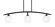 Kurve Three Light Island Pendant in Matte Black (200|3736-MB-4811)