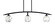 Kurve Three Light Island Pendant in Matte Black (200|3736-MB-4109)