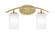Kurve Two Light Bath Bar in New Age Brass (200|3722-NAB-3001)