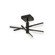 Stix LED Semi-Flush Mount in Black (78|AC7706BK)