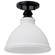 Russel One Light Semi Flush Mount in Matte Black (72|60-8025)