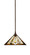 Stem/Square One Light Pendant in Bronze (200|13-BRZ-959)