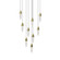 Sultana LED Pendant in Satin Brass (69|4163.38)