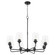 Raymond Eight Light Chandelier in Matte Black (19|6313-8-59)