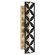 Mariposa Two Light Vanity in Matte Black w/Aged Brass (19|583-2-5980)