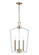 Lizabeth Three Light Pendant in Matte White/Modern Gold (59|4523-MW/MG)