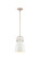 Downtown Urban One Light Mini Pendant in Brushed Brass (405|410-1SS-BB-M412-8W)