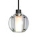 Besa Boca 5 Pendant One Light Pendant in Black (74|1XT-BOCA5CL-BK)