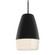 Besa Abu 12 Pendant One Light Pendant in Black (74|1JC-ABU12BK-BK)