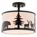Acadia Three Light Semi-Flush Mount in Bronze (63|C0313)