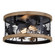 Kodiak Two Light Flush Mount in Black and Burnished Teak (63|C0307)