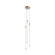 Motif LED Pendant in Brushed Gold (347|MP75227-BG-UNV)