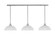 Stem Three Light Linear Pendalier in Brushed Nickel (200|48-BN-540)