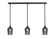 Stem Three Light Linear Pendalier in Dark Granite (200|36-DG-4252)