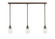 Stem Three Light Linear Pendalier in Bronze (200|36-BRZ-300)