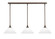 Stem Three Light Linear Pendalier in Bronze (200|36-BRZ-2121)