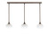 Stem Three Light Linear Pendalier in Bronze (200|36-BRZ-212) Stem Three Light Linear Pendalier in Bronze (200|36-BRZ-212)
