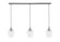 Stem Three Light Linear Pendalier in Brushed Nickel (200|36-BN-210)
