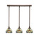 Stem Three Light Linear Pendalier in Bronze (200|25-BRZ-9365)