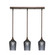 Stem Three Light Linear Pendalier in Bronze (200|25-BRZ-4252)