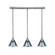Stem Three Light Linear Pendalier in Brushed Nickel (200|25-BN-9325)