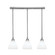 Stem Three Light Linear Pendalier in Brushed Nickel (200|25-BN-4761)