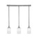 Stem Three Light Linear Pendalier in Brushed Nickel (200|25-BN-310)
