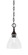 Chain One Light Mini Pendant in Black Copper (200|11-BC-4760)