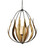Endymion Chandelier One Light Chandelier in Aged Steel / Brass / White (142|9000-1250)