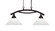 Bow Two Light Island Pendant in Dark Granite (200|872-DG-2121)