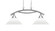 Bow Two Light Island Pendant in Brushed Nickel (200|872-BN-316)