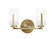Atlas Two Light Bath Bar in New Age Brass (200|4512-NAB-541)