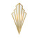 Rivage LED Wall Sconce in Warm Brass (51|9-1037-1-322)