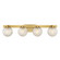 Darien Four Light Bathroom Vanity in Warm Brass (51|8-1017-4-322)
