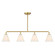 Blair Four Light Linear Chandelier in Warm Brass (51|1-4014-4-322)