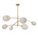 Artemis Six Light Chandelier in Natural Brass (400|16-1512NB-ALB)