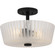 Gray Three Light Semi-Flush Mount in Matte Black (10|RAY1716MBK)