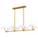 Penley Eight Light Linear Chandelier in Brushed Gold (10|PNY842BRG)