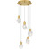Skye LED Pendant in Brushed Gold (10|PCSKY1812BRG)